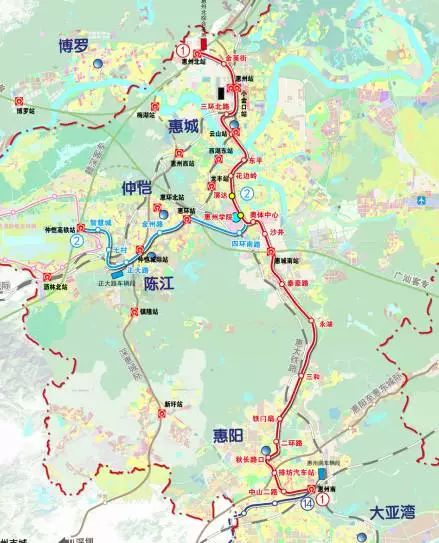 惠州轨道交通最新规划,惠州城市轨道交通蓝图再升级。