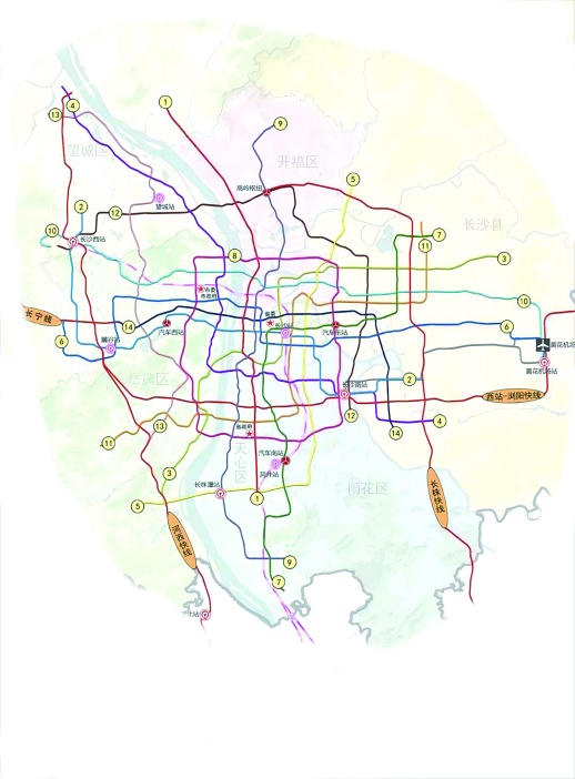 长沙地铁规划图最新,长沙地铁蓝图再升级，最新规划图引关注。