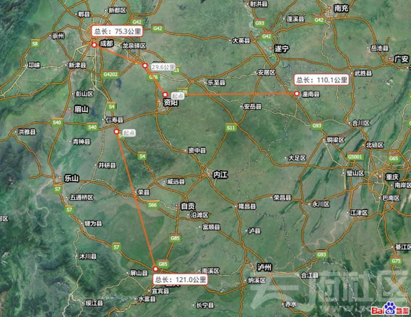 仁寿高家镇最新公路图,仁寿高家镇最新道路分布图