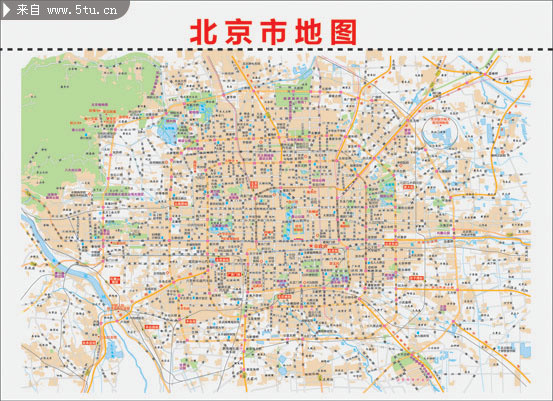 北京市区地图 最新,北京城区地图 新版