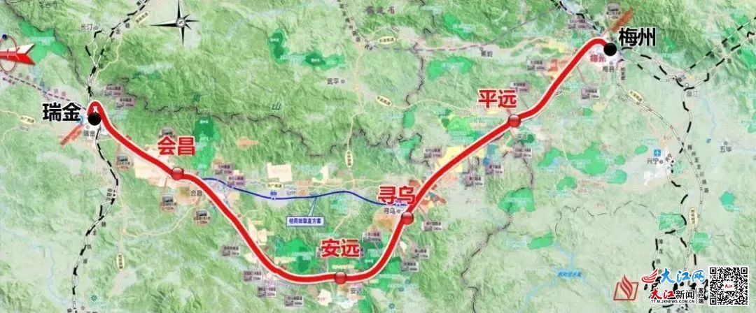 江西省发改委最新揭晓：鹰梅铁路规划走向全解析